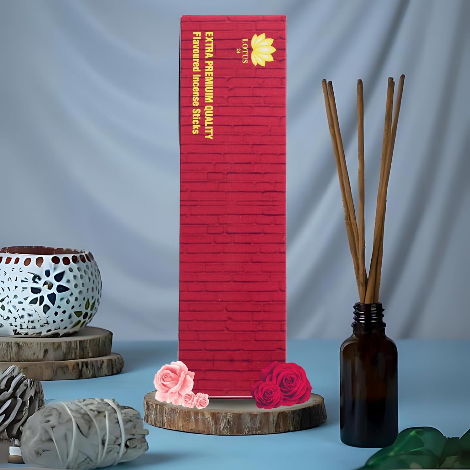 180 Natural Incense Sticks Variety Pack – 180 Insence-Sticks (60 Each of Rose, Nagchampa & Life) | Long-Lasting Inscents-Sticks for Meditation, Home & Spiritual Use (Inciensos Aromaticos)